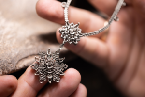 maison birks, snowflake collection, pendants, behind the scenes, helen siwak, folioyvr, hand-crafted