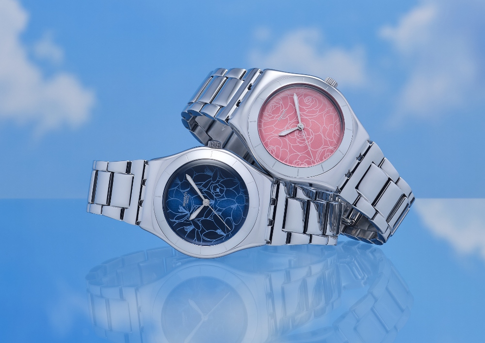 swatch, blossom collection, luxury watches, vegan watches, folioyvr, west coast luxury, vancouver, helen siwak, bc