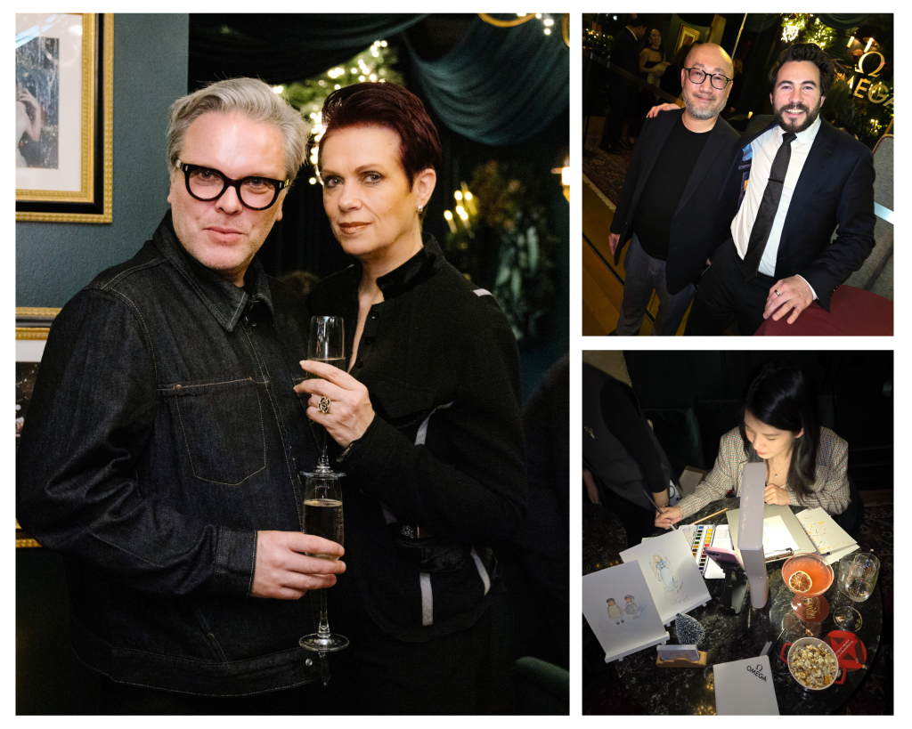 omega holiday party, albert law, helen siwak, jade massie, adam frewer, fairmont hotel vancouver, omega boutique