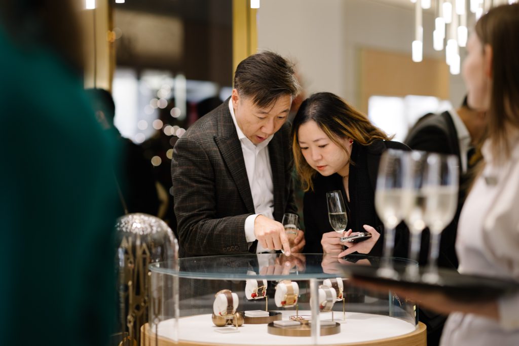 omega holiday party, albert law, helen siwak, jade massie, adam frewer, fairmont hotel vancouver, omega boutique