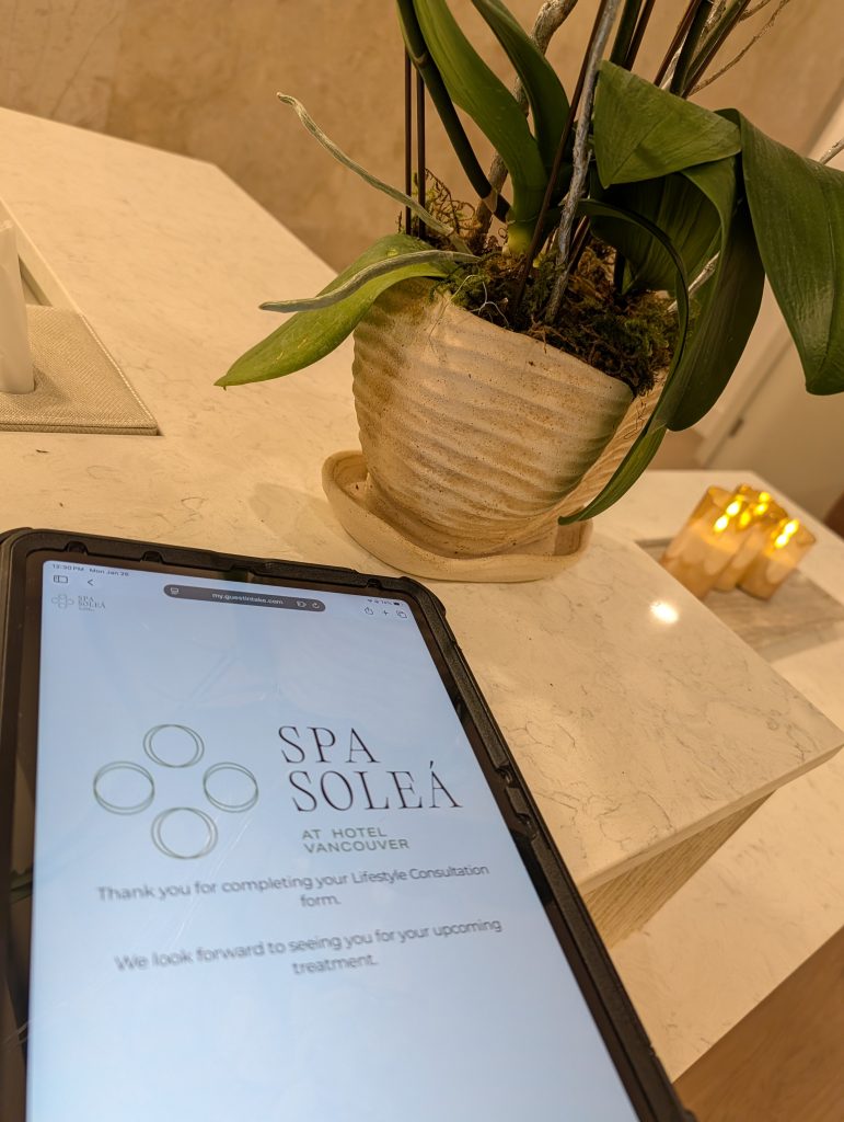spa solea, fairmont hotel vancouver, helen siwak, west coast luxury, vancouver, bc, yvr